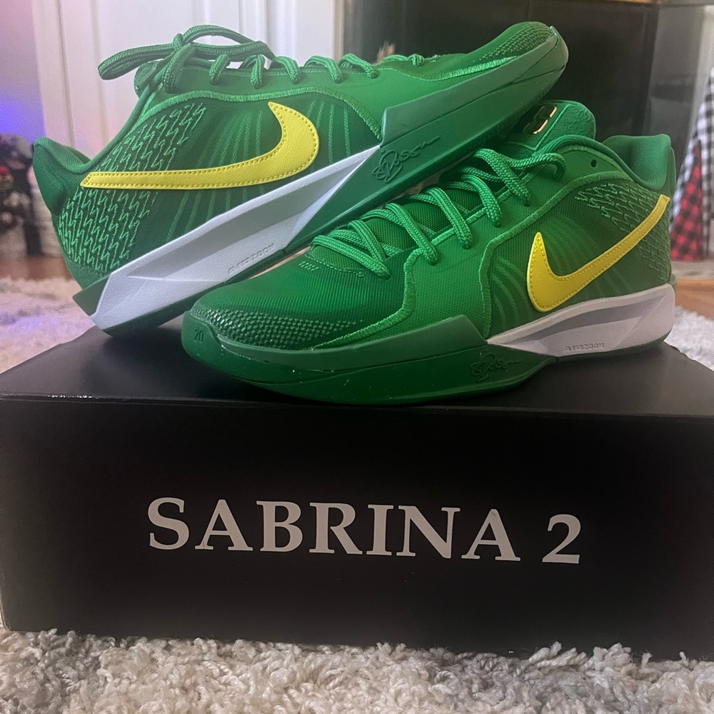 Nike Sabrina 2 Green and Yellow Athletic Shoes